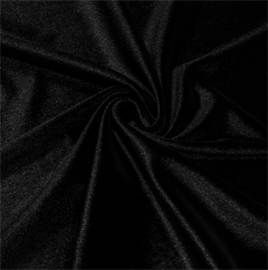 Black Lycra Silk Velvet kk