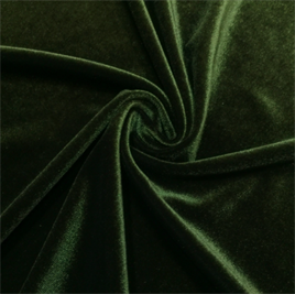 Dark Green Lycra Silk Velvet kk
