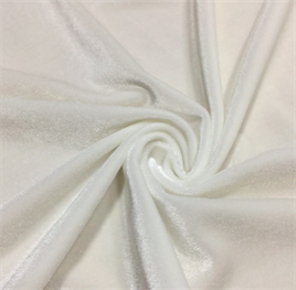 White Lycra Silk Velvet kk
